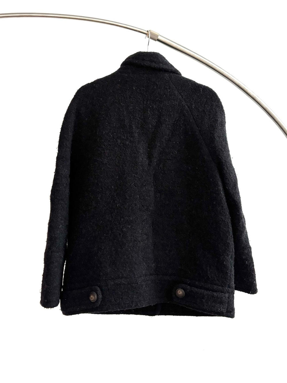 Sezane Leo Coat in Black Wool Alpaca EUC - Picture 6 of 8